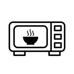 Microwave Icon Vector Illustration Design Template