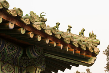 Roof detail of The Temple of Heaven, Beijing, China