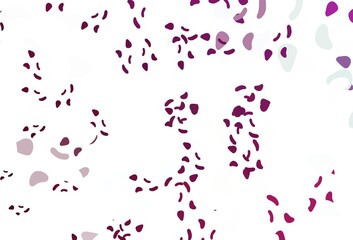 Light pink vector background with abstract forms.