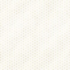 破線の麻の葉模様の和柄背景素材　金色　和紙風テクスチャ　上品　白 　六角形　伝統的　正方形バナー