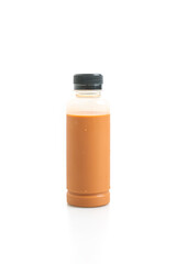 Thai milk tea in plastic bottle