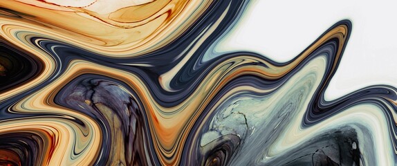 Abstract orange and gray marble alcohol ink background, white canvas, fluid art with curved design, liquid design with rich deep colors, creative wallpaper decoration, wall art picture, contrast	
