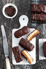 Vegan Chocolate Coconut Caramel Bars