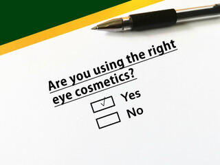 Questions about right cosmetics