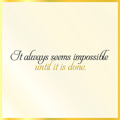 Creative Cursive Typographic Quote Template | Motivational Life quotes