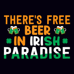 St. Patrick's day T-shirt design template