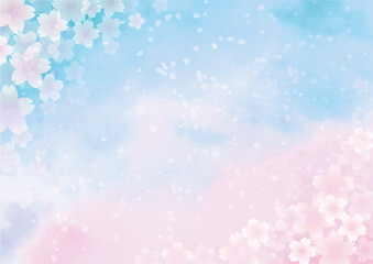 桜吹雪のテクスチャ