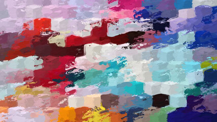 Fototapeta premium paint like illustration abstract background vivid color with brush stroke pattern