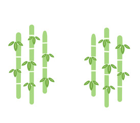 シンプルな竹藪背景