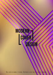 Futuristic Geometric Cover Design with Gradient and Abstract Lines, Figures for your Business.