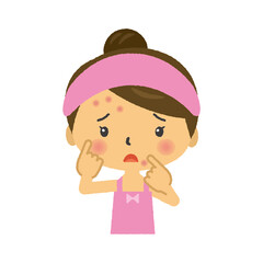 スキンケア　美容　女性　肌荒れ