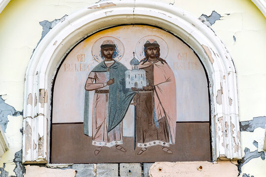 painting on the walls of the chapel