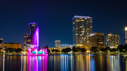 Fototapeta na wymiar Orlando, Florida downtown skyline