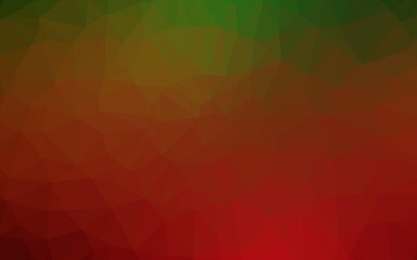 Light Green, Red vector low poly layout.