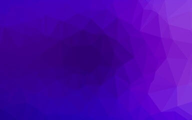 Light Purple vector shining triangular template.
