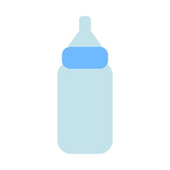 baby bottle isolated on white background