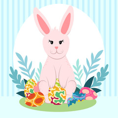 easter cute rabbit