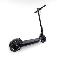 electric folding scooter for leisure and city trips 3D illustration