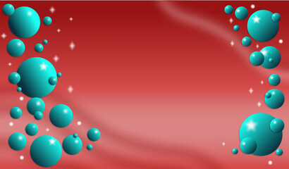 Glossy 3D spheres social media background, bubbles wallpaper. High quality photo