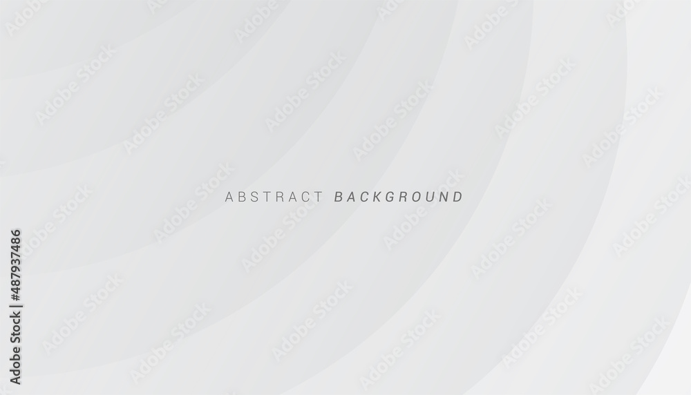 Wall mural abstract background white and grey dynamic shape. vector illustration