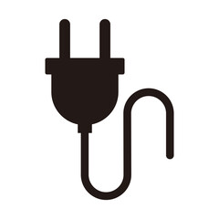 plug icon vector on white background