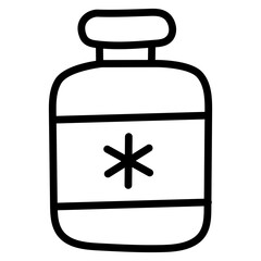 A unique design icon of drugs bottle

