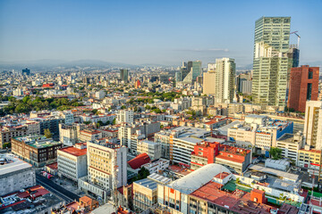 Fototapeta na wymiar Mexico City cityscape, HDR Image