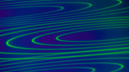 green neon circles. on a dark blue background. abstract backgrounds for text and presentations