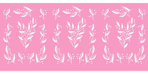 Seamless floral ornament. Luxurious minimalistic pattern for your design and ideas
