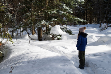 Children in the snow