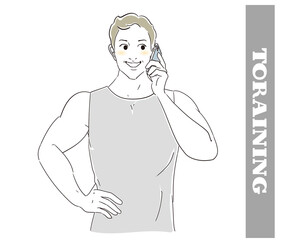 スマホに対応するフィットネスインストラクター