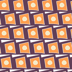 African tribal ornament. Abstract print. Hand drawn seamless pattern. Colorful vector illustration.