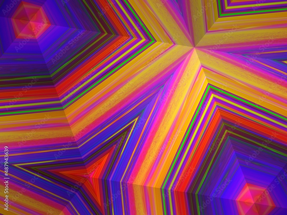 Poster digital abstract graphic artwork. vibrant glitch texture. artwork with deconstructed shapes and grap