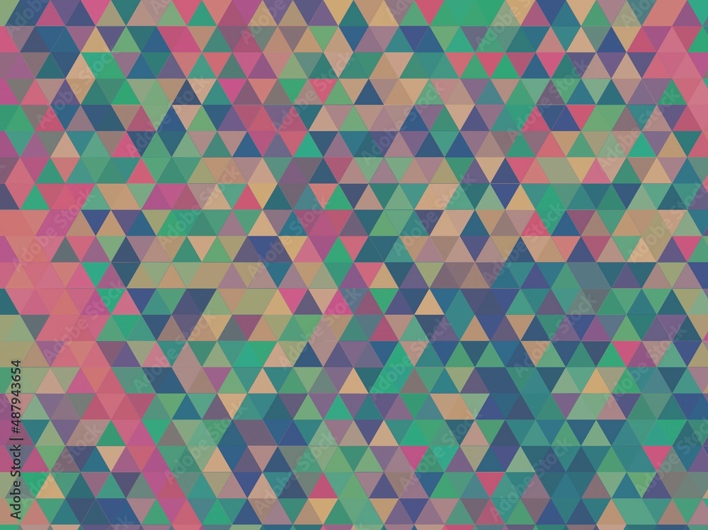 Poster abstract triangle mosaic gradient background. digital graphic artwork. creative graphic design for p
