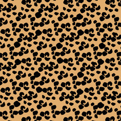Fototapeta na wymiar Seamless pattern dalmatian or leopard fur animal print.Animal skin template.
