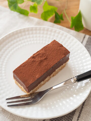手づくりの生チョコケーキ