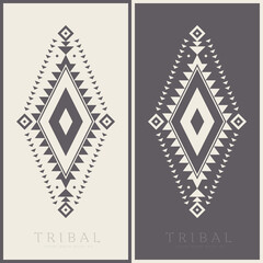 Aztec Tribal Vector Elements. Ethnic Shapes Symbols Design for Logo or Tattoo