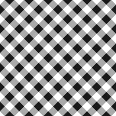 Black and white buffalo checkered plaid pattern