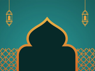 Illustration vector graphic of Ramadhan, good for background tamplate