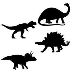 Dinosaur vector silhouette
