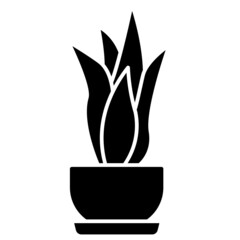 Snake Plant solid icon