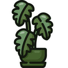 monstera Two Tone icon © ToZ Icon