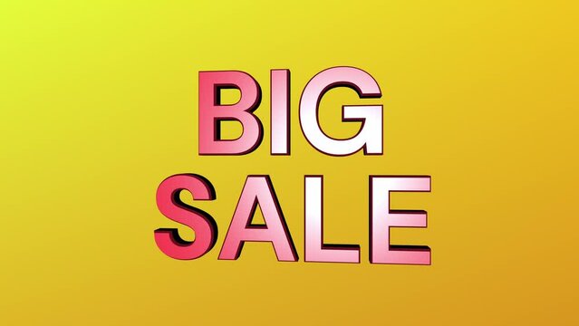 Upcoming big sale discount offer flashy animation