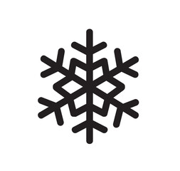 Winter snowflake icon vector illustration 