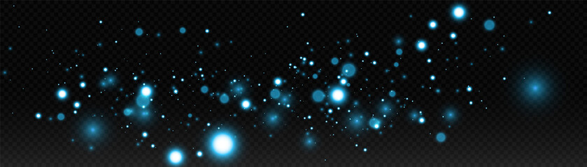 Abstract falling golden lights. Magic gold dust and highlights. Festive background. Golden Rain. © Valeriia