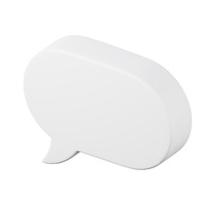 Speech bubble high quality 3D render illustration icon. Great for social media app design.