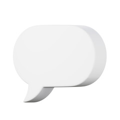 Speech bubble high quality 3D render illustration icon. Great for social media app design.