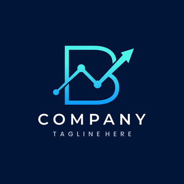 Letter B Trade Investment Marketing Logo