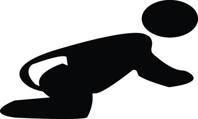 baby crawling icon vector, baby crawling icon, baby crawling, for your design needs