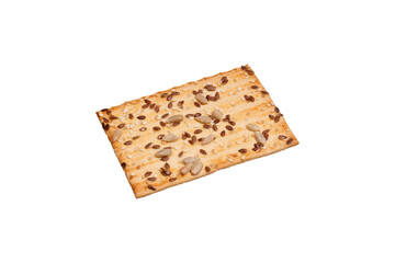 cookies with seeds isolated on white background